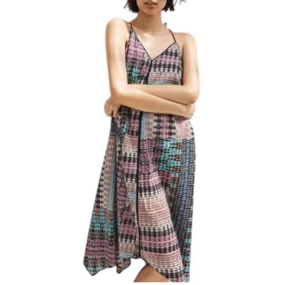 Anthropologie Akemi + Kin Riviera Tasseled Boho Midi Dress - Multicolor - Medium - Picture 3 of 12
